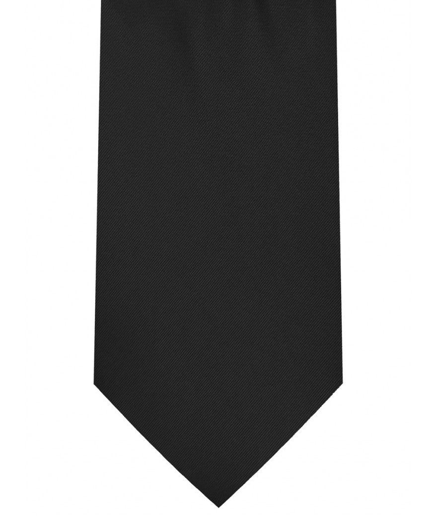 Solid Satin Necktie w/Pocket Square