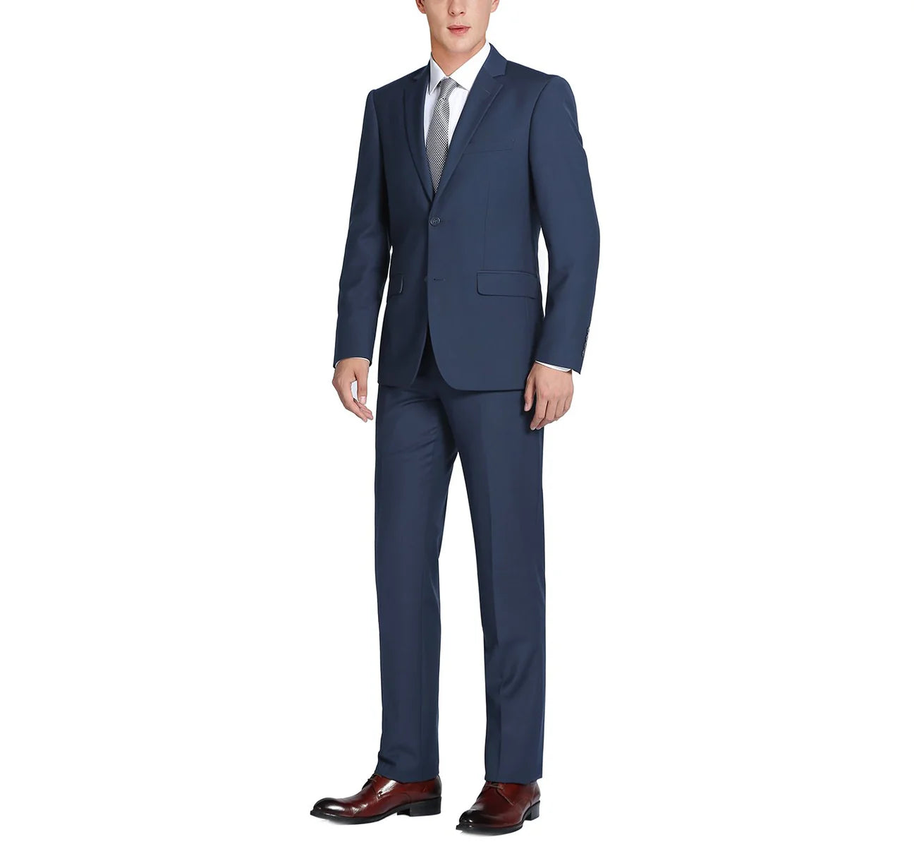Navy 2-Piece Notch Lapel Suit