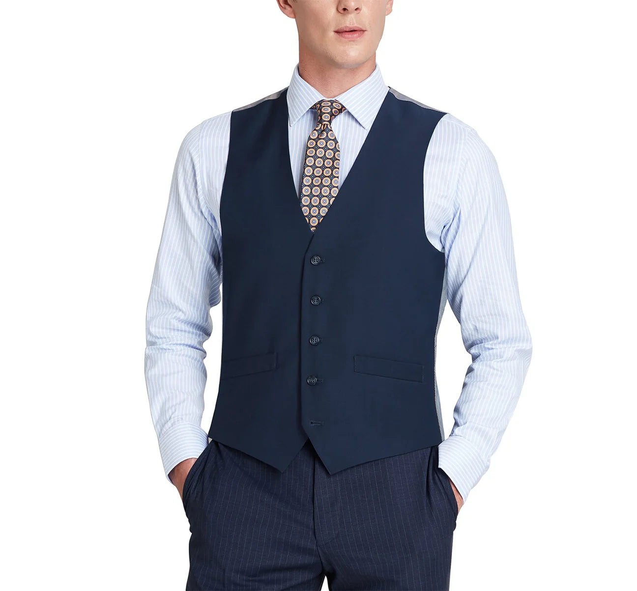 BT Navy Classic Fit Vest
