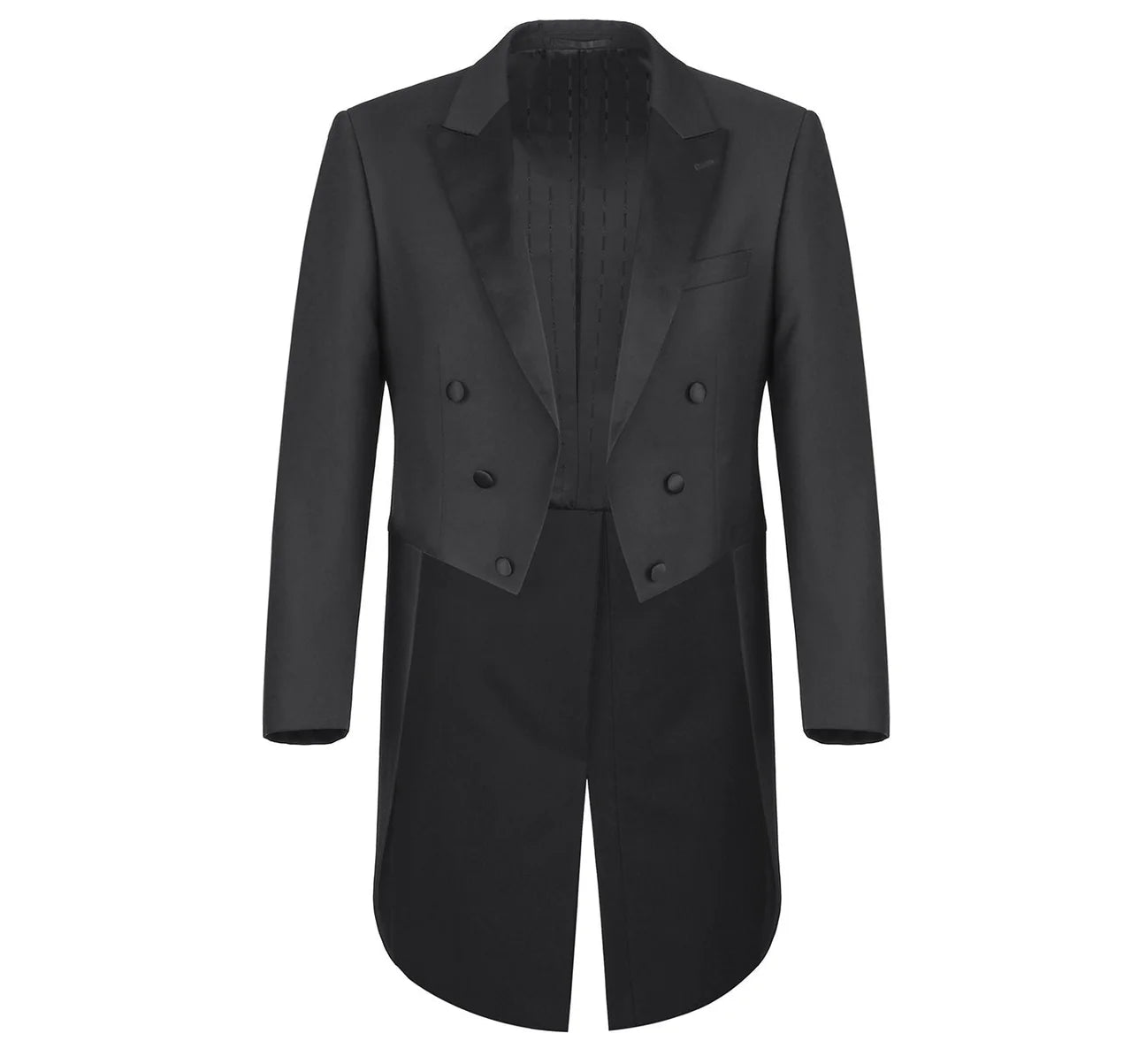 Black Peak Lapel w/Tails Tuxedo