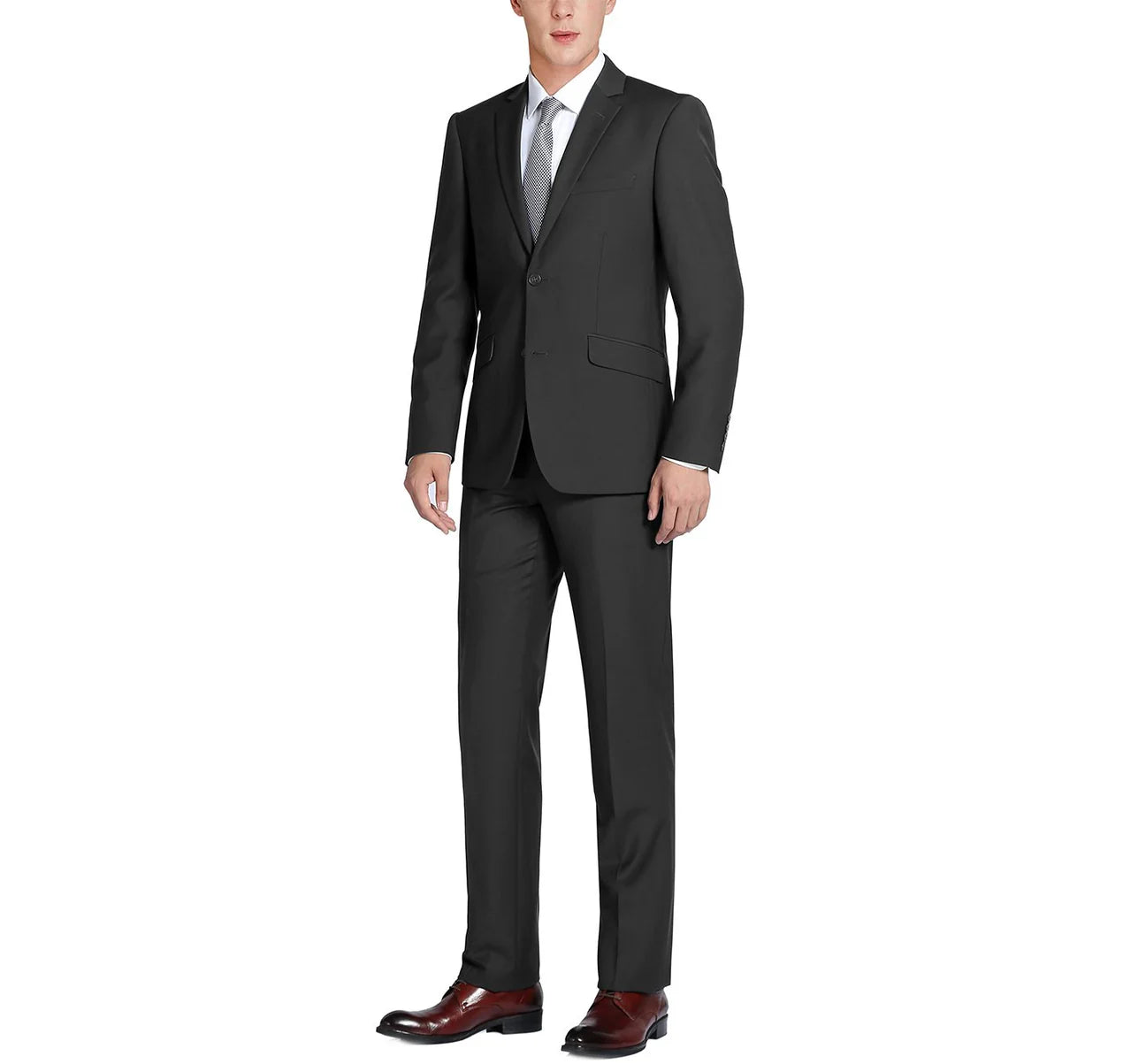 BT Black 2-Piece Notch Lapel Suit