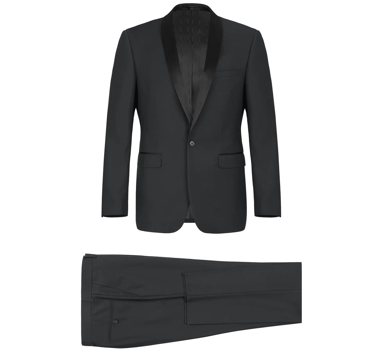 Black 2-Piece Shawl Lapel Tux