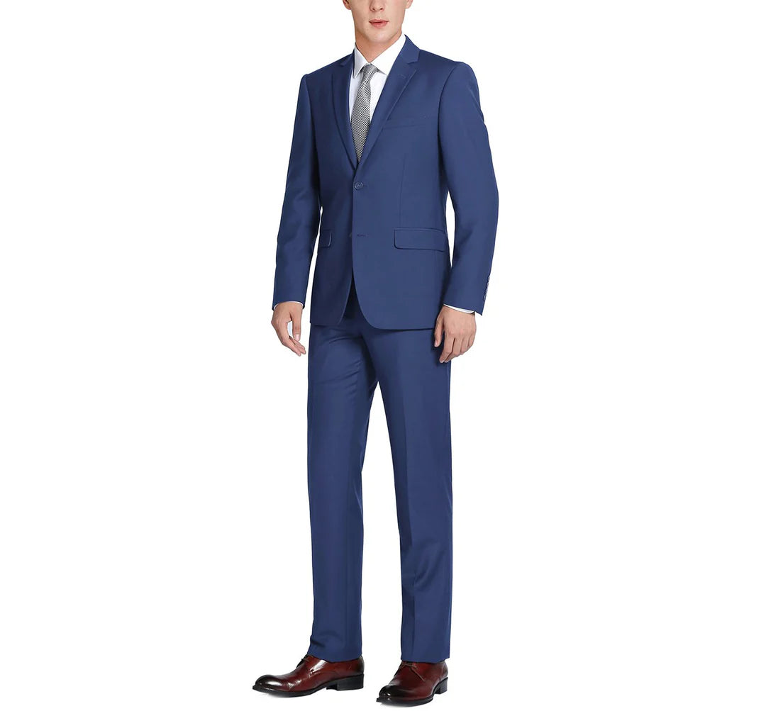 BT Blue 2-Piece Notch Lapel Suit