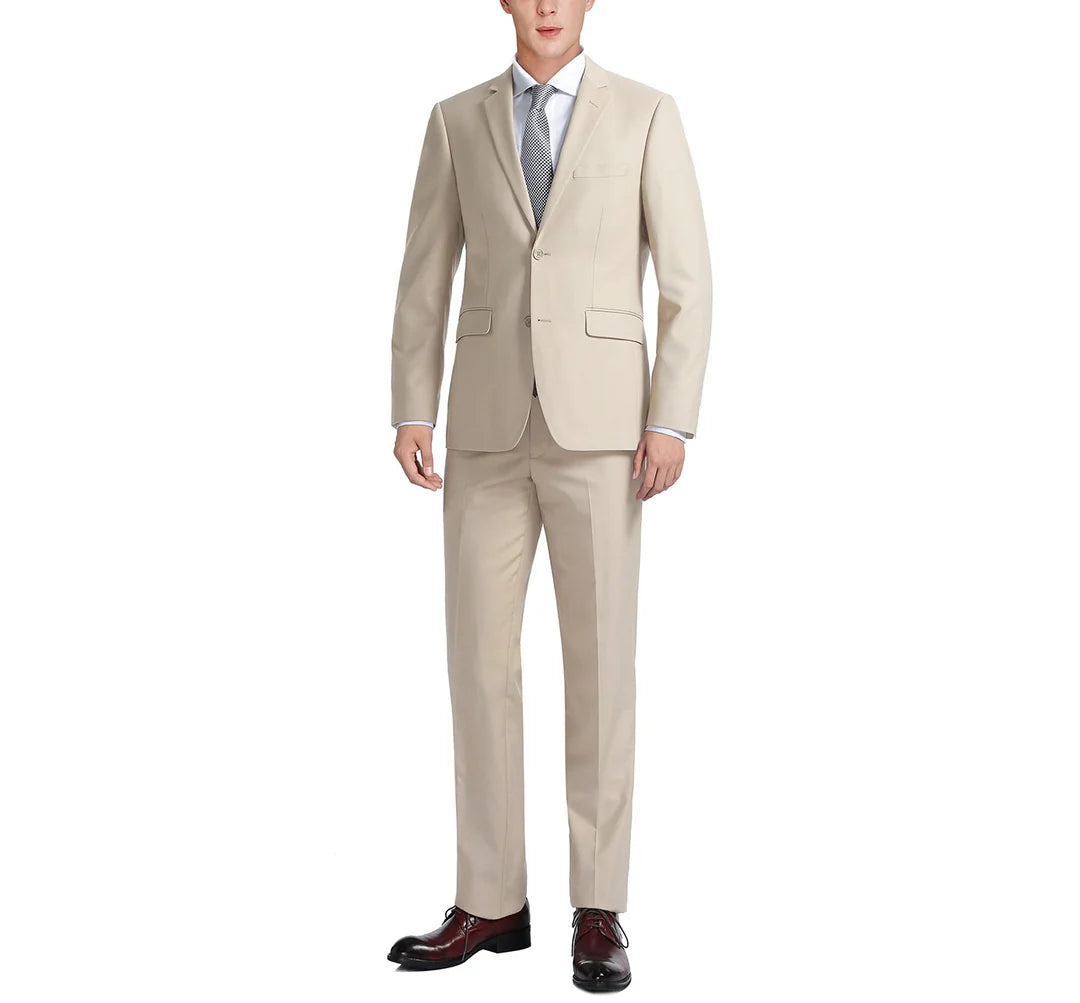 BT Tan 2-Piece Notch Lapel Suit