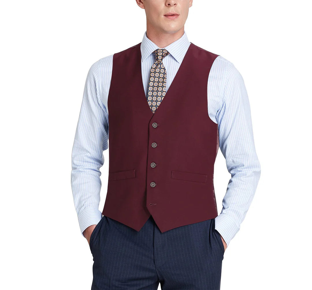 BT Burgundy Classic Fit Vest