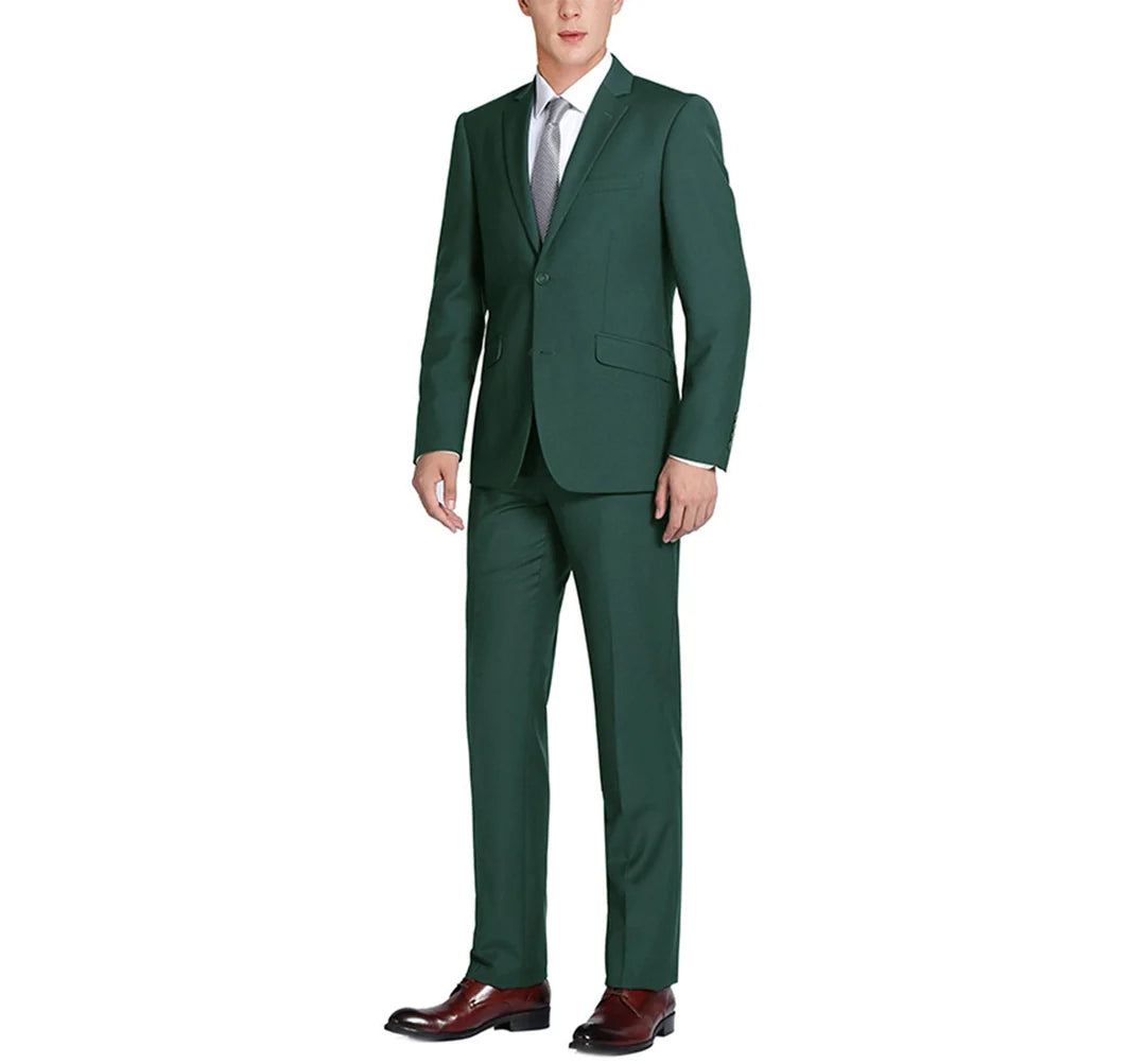 Hunter Green Notch Lapel Suit