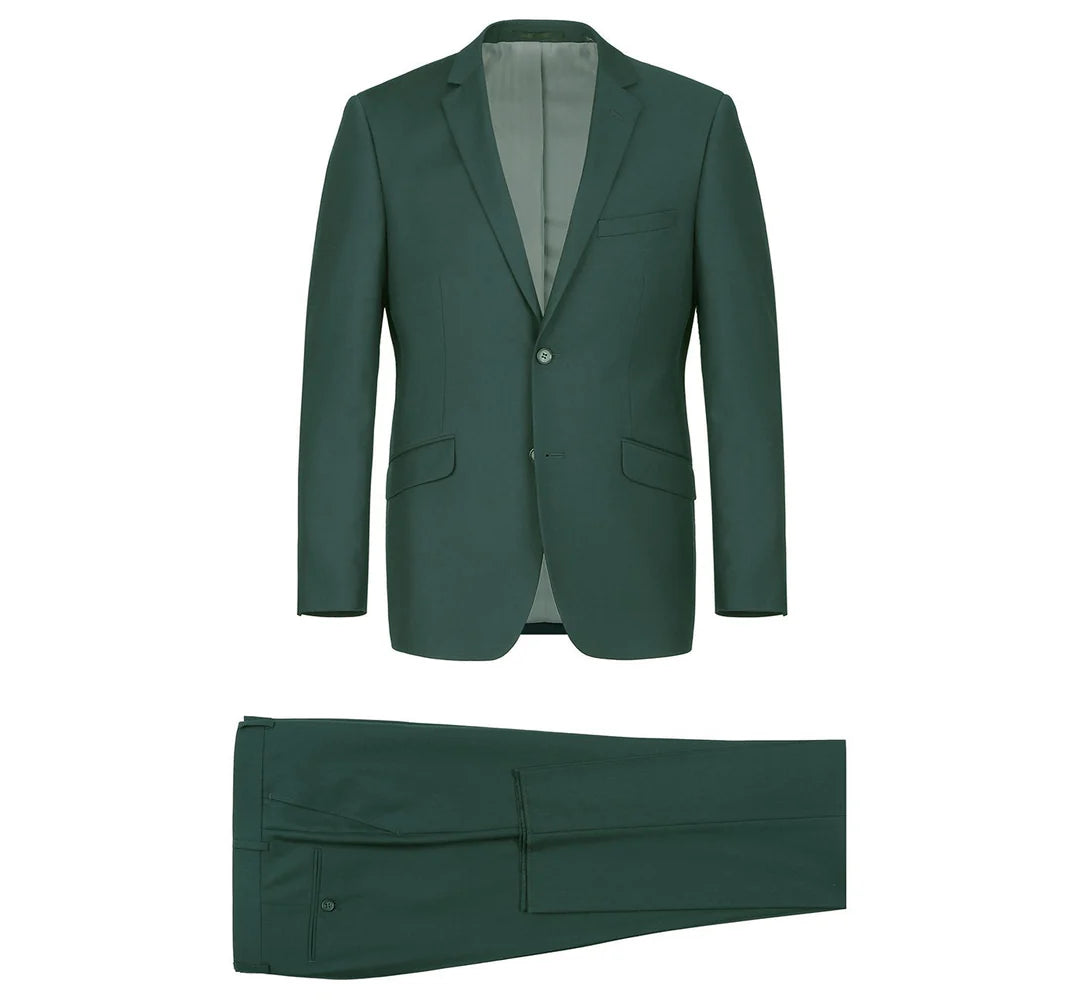 Hunter Green Notch Lapel Suit