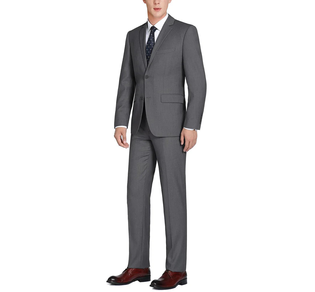 Charcoal Notch Lapel Suit
