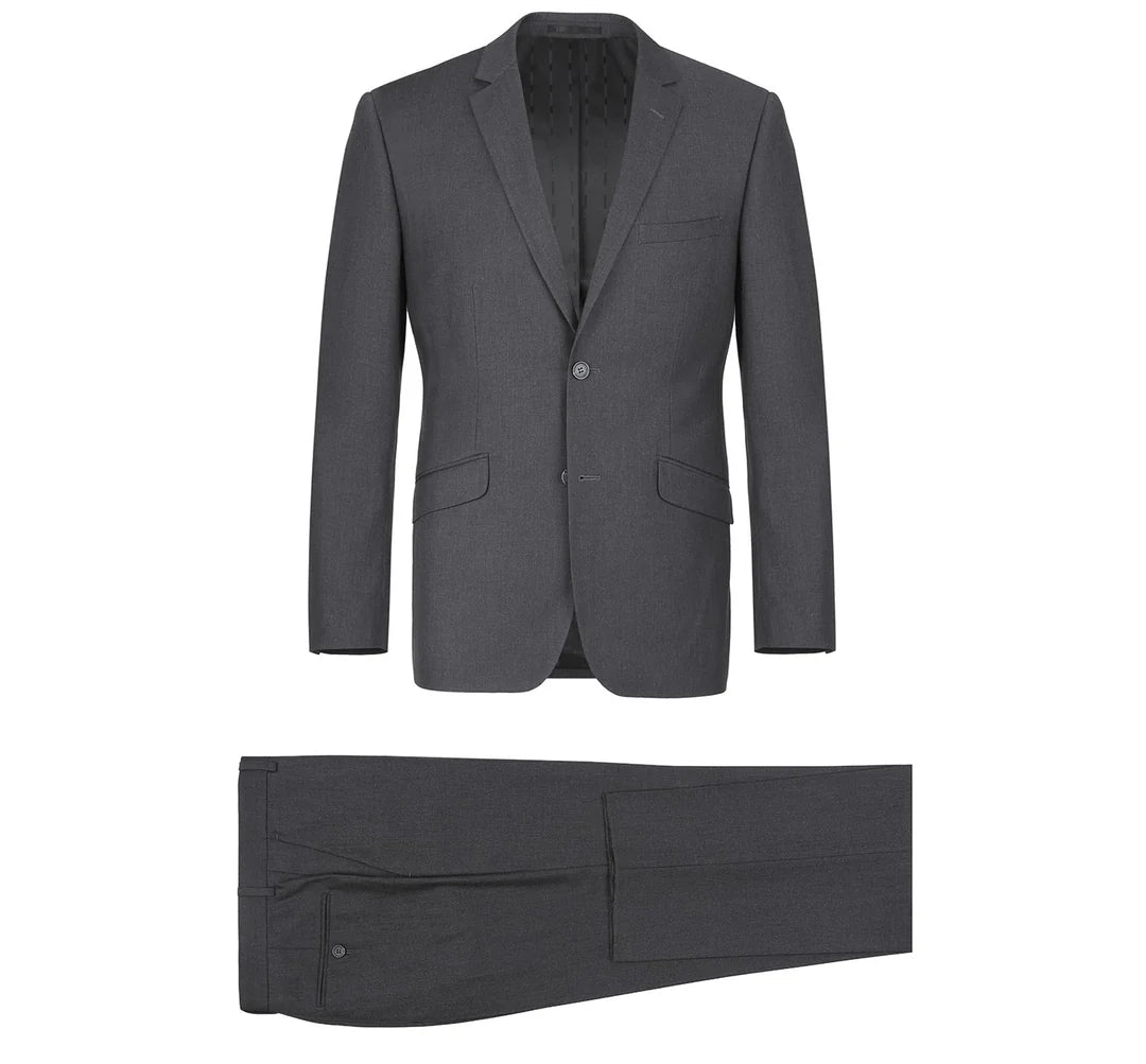 Charcoal Notch Lapel Suit
