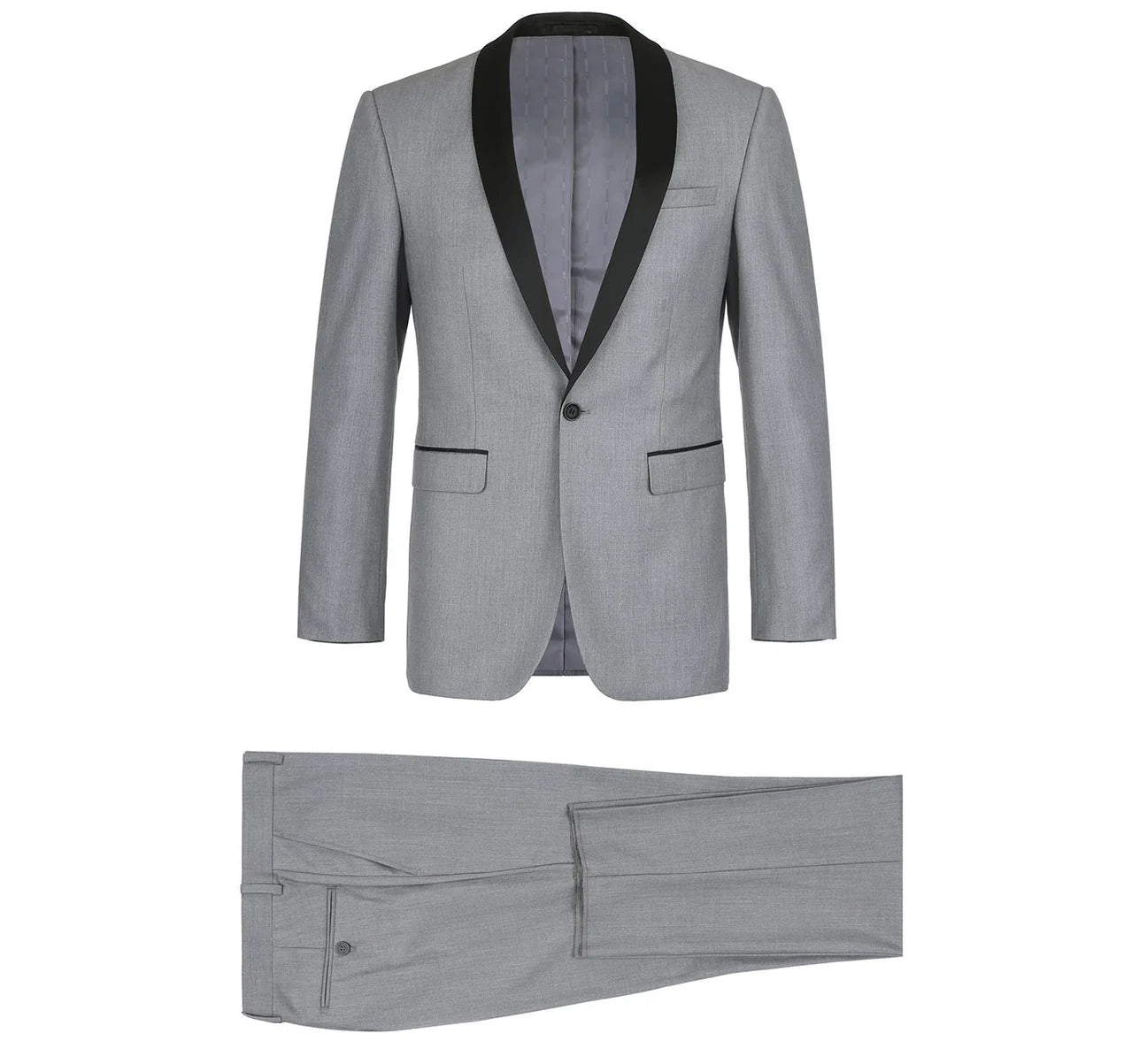 Lt Grey 2-Piece Shawl Lapel Tux
