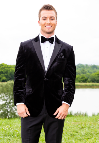 Velvet w/Peak Satin Lapel