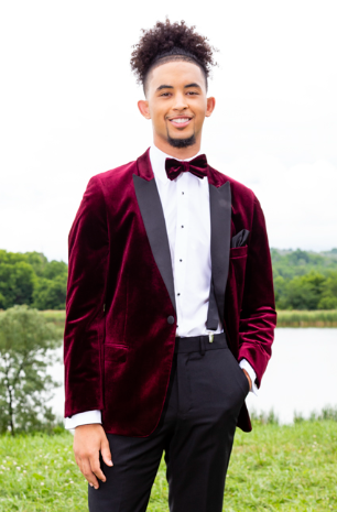 Velvet w/Peak Satin Lapel