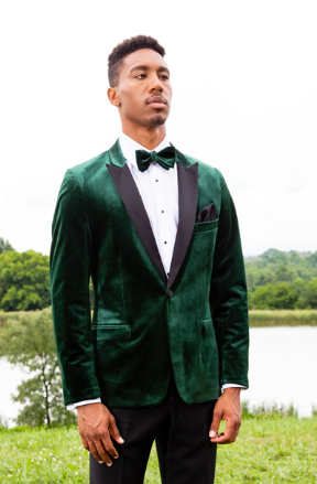 Velvet w/Peak Satin Lapel