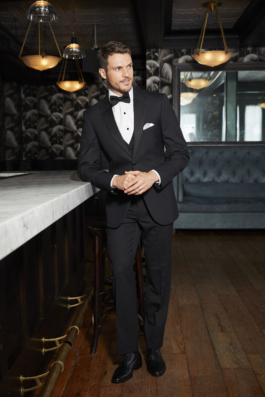 921 Michael Kors Black Legacy Performance Tuxedo Coat