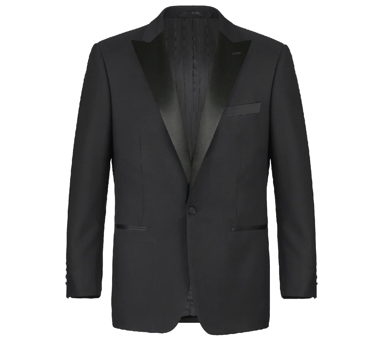 Black 2-Piece Peak Lapel Tuxedo