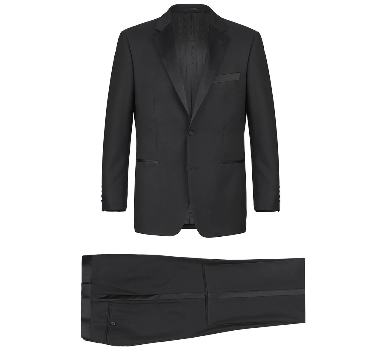 Black 2-Piece Notch Lapel Tuxedo