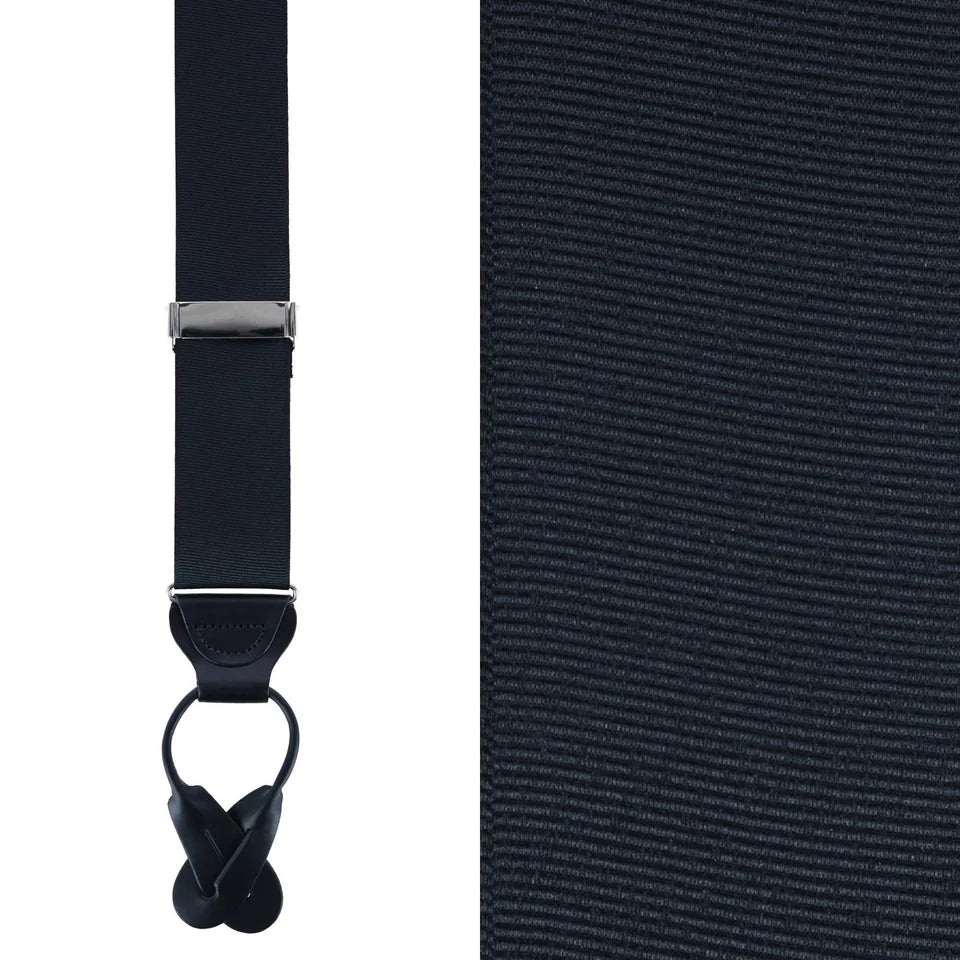 Grosgrain Non Stretch Ribbon Button End Braces