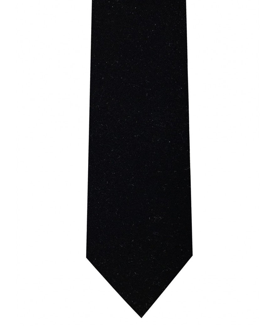 Velvet Necktie w/Pocket Square