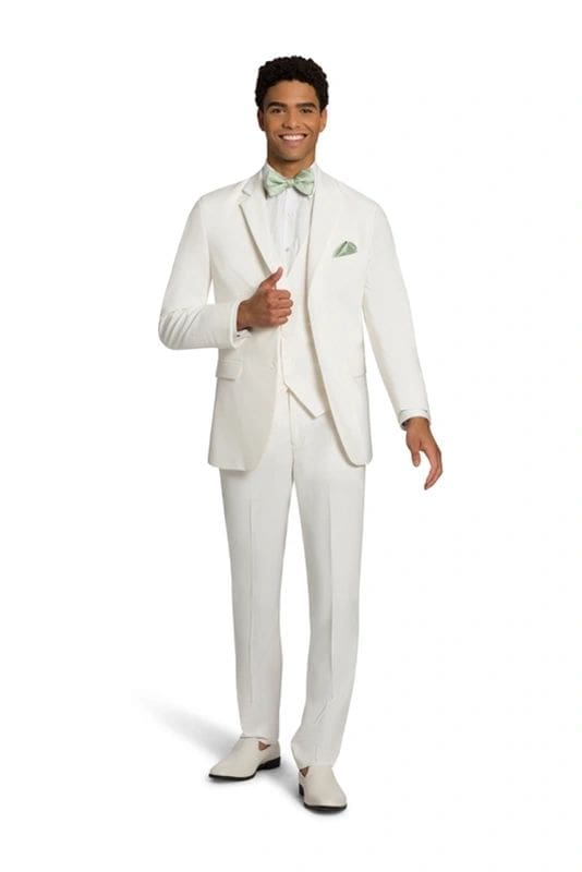 Ivory Trim Fit Pant