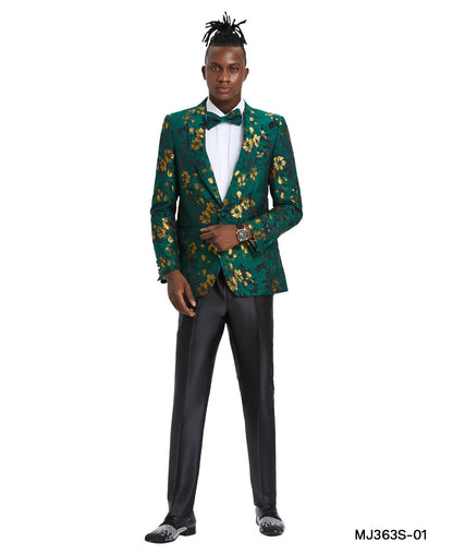 Slim Fit Floral Fashion Jacket