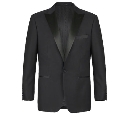 Black 2-Piece Peak Lapel Tuxedo
