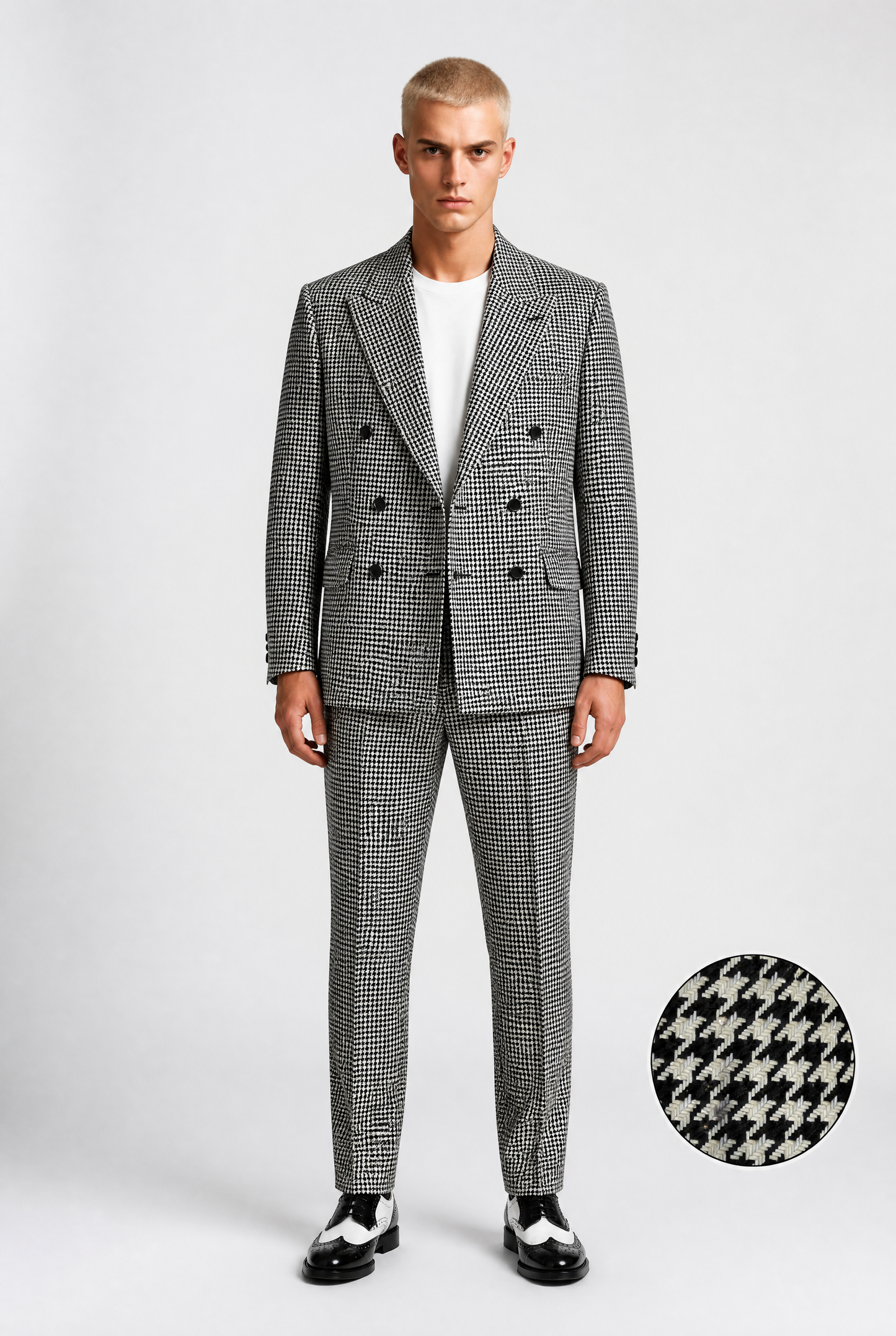 Houndstooth Double Breast w/Sparkle